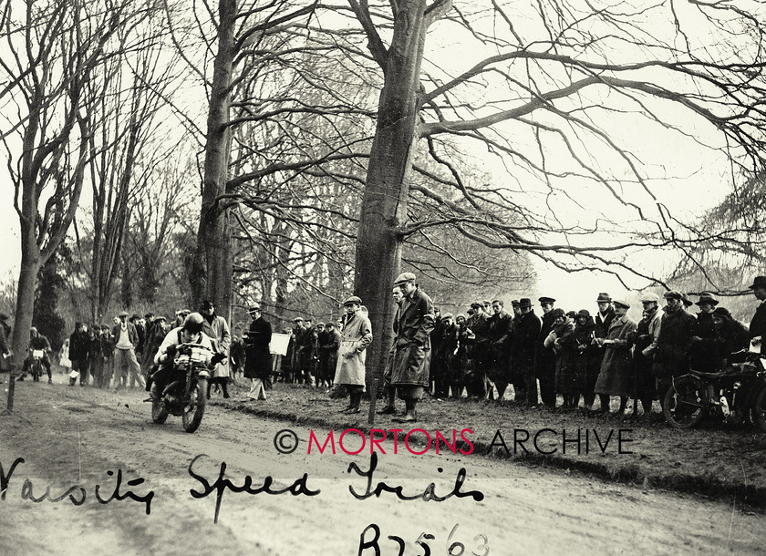 064 Glass Plate 05 
 Varsity Velocity February 1932 - Atherton, on his 'home-made' JAP-powered Ariel, leaves the start. He was third in the 250cc class. 
 Keywords: 2013, Glass plate, January, Mortons Archive, Mortons Media Group, Straight from the plate, The Classic MotorCycle