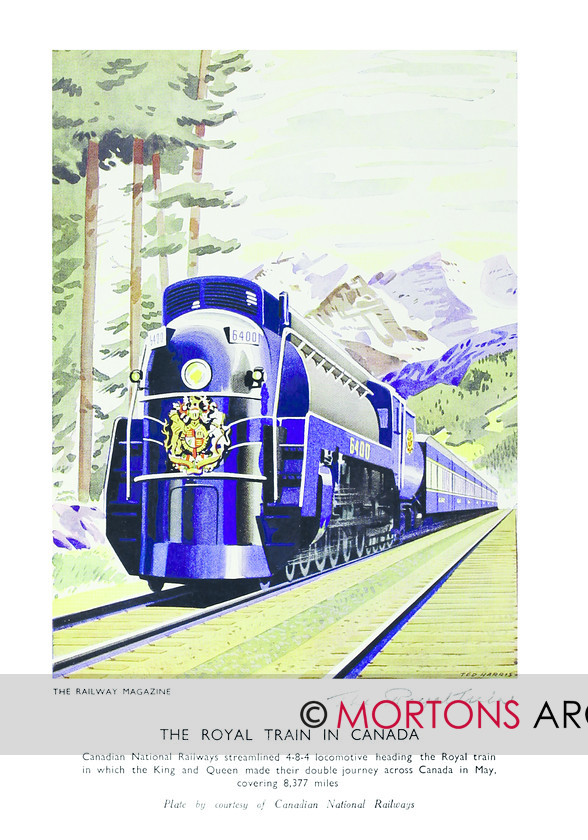 SUP - 1939 Sept Canadian National Railway 4-8-4 loco 6400 Royal Train 
 Canadian Railway 4-8-4 Loco No. 6400 Royal Train 
 Keywords: Big Four Locomotives, Mortons Archive, Mortons Media Group Ltd, Supplement, The Railway Magazine
