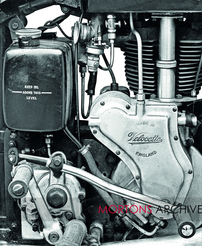 Archive-12 
 Stafford Show April 2020 display - 495cc High-camshaft Velocette engine 
 Keywords: 2020, April, Mortons Archive, Mortons Media Group Ltd, Motor Cycle, Show display, Stafford Show
