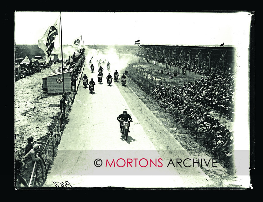 059 Dutch TT 1928 01 
 The start of the 500cc race. 
 Keywords: Dutch, Glass Plate Collection, Mortons Archive, Mortons Media Group Ltd, Road racing, Straight from the plate, TT