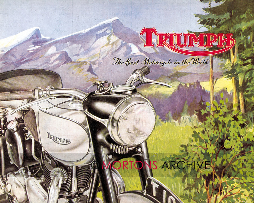 Triumph-bookazine079 
 Triumph brochure, 1947. 
 Keywords: Mortons Archive, Mortons Media Group Ltd, motor cycle, motorcycle, The Scrapbook Series, Triumph