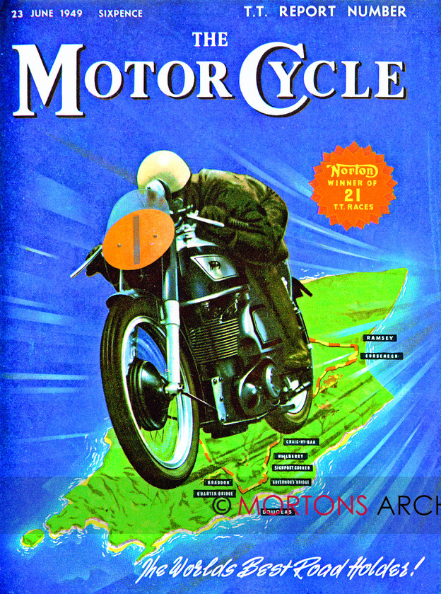 054-From-The-Archive-01 
 23 June 1949 The Motor Cycle cover TT edition 
 Keywords: 2014, Classic Racer, Cover, From the archive, July/August, Mortons Archive, Mortons Media Group Ltd, Motor Cycle, Racing