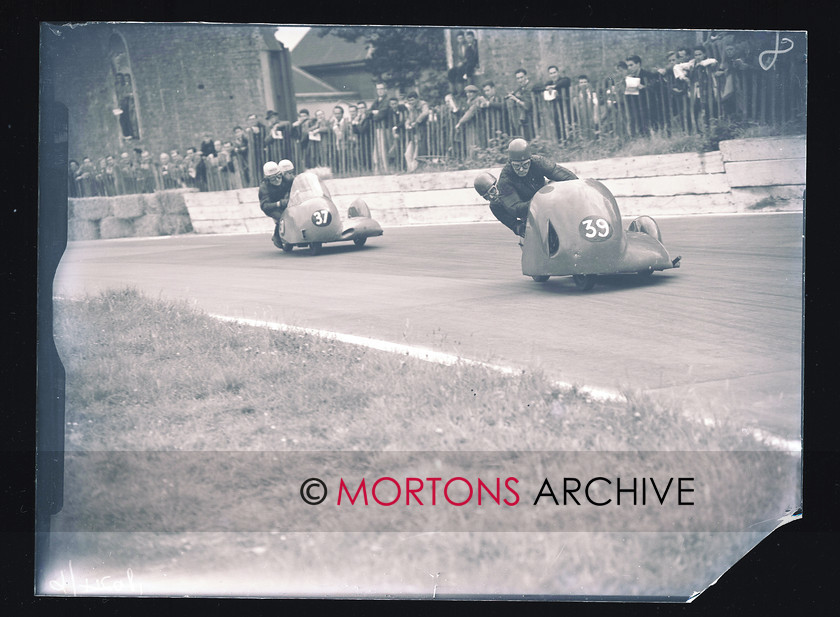053 SFTP 2 
 Crystal Palace , August 1957 - Fred Hanks (Norton) adn passenger lead BN Green and crew, aso Norton 
 Keywords: 2014, Crystal Palace, Glass plates, Mortons Archive, Mortons Media Group Ltd, November, Straight from the plate, The Classic MotorCycle