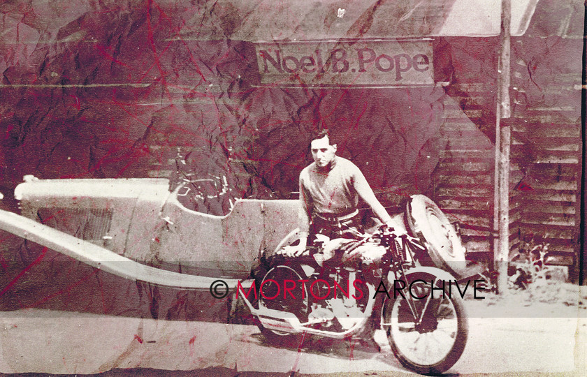 Goldie 01 
 The day that started it all. Wal Handley on the tuned Empire Star which earned a Brooklands Gold Star, for lapping at 100mph. 
 Keywords: BSA, Gold Star, Mortons Archive, Mortons Media Group