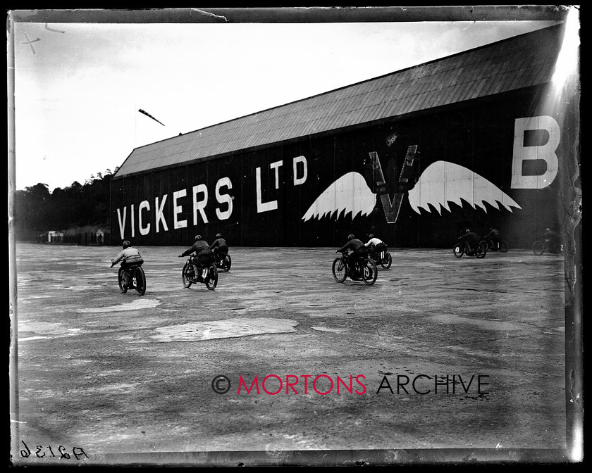 A2136 
 British Motor Cycle Racing Club's 5th monthly meeting, Brooklands 1923. 
 Keywords: 1923, 5th meeting, A2136, bmcrc, brooklands, December 2009, glass plate, Straight from the plate, The Classic Motorcycle