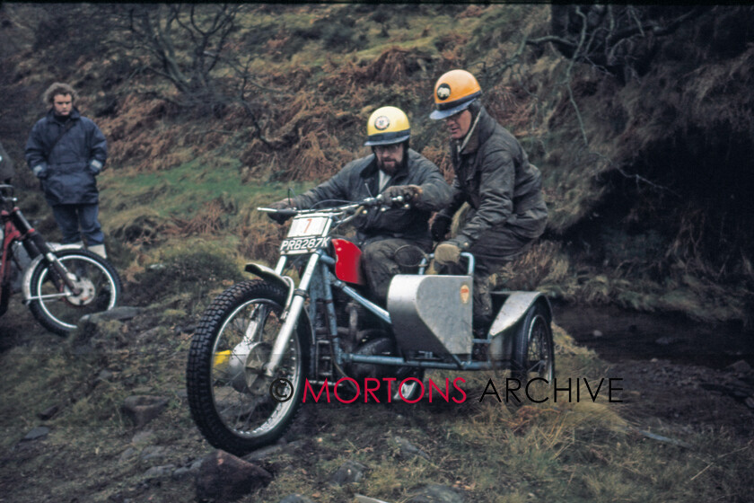 EU-Trial-19680018 
 Alan Morewood and passenger on a 650 Metisse 
 Keywords: 1971 Northern Experts Trial, Mortons Archive, Mortons Media Group, Nick Nicholls, Off road