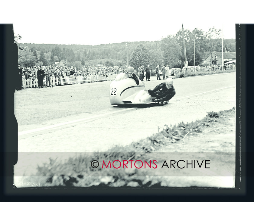 047 Glass Plate 04 Box-16015 
 The last GP win for Eric Oliver and the last top level sidecar victory for Norton too. 
 Keywords: Belgian Grand Prix, December, Glass Plates, Mortons Archive, Mortons Media Group Ltd, Sidecar, The Classic MotorCycle