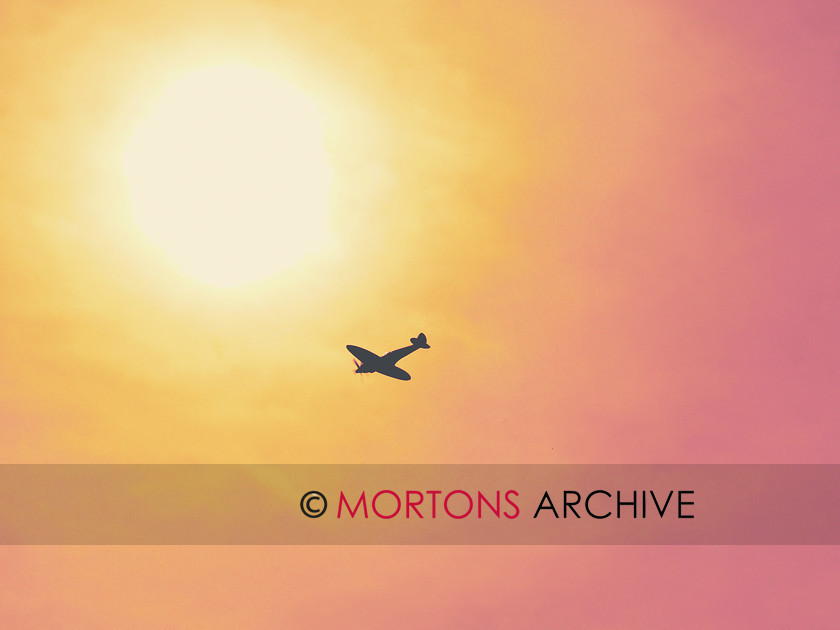 WD554594@48 Holmes 1 
 A lone Spitfire PR.XIX silhouetted in the high skies. 
 Keywords: Aviation Classics, date ?, event ?, feature Holmes, issue 3, Issue 3 Spitfire, make Supermarine, model Spitfire, Mortons Archive, Mortons Media Group, person(s) name ?, place ?, publication Aviation, type PR.XIX, year 1945