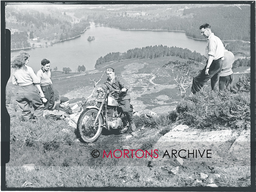 Scot 6 day 53  002 
 Scottish Six Day Trial 1953 - Draper 
 Keywords: Classic Issues - Feet up in the 50s, Glass plate, Mortons Archive, Mortons Media Group, Off road