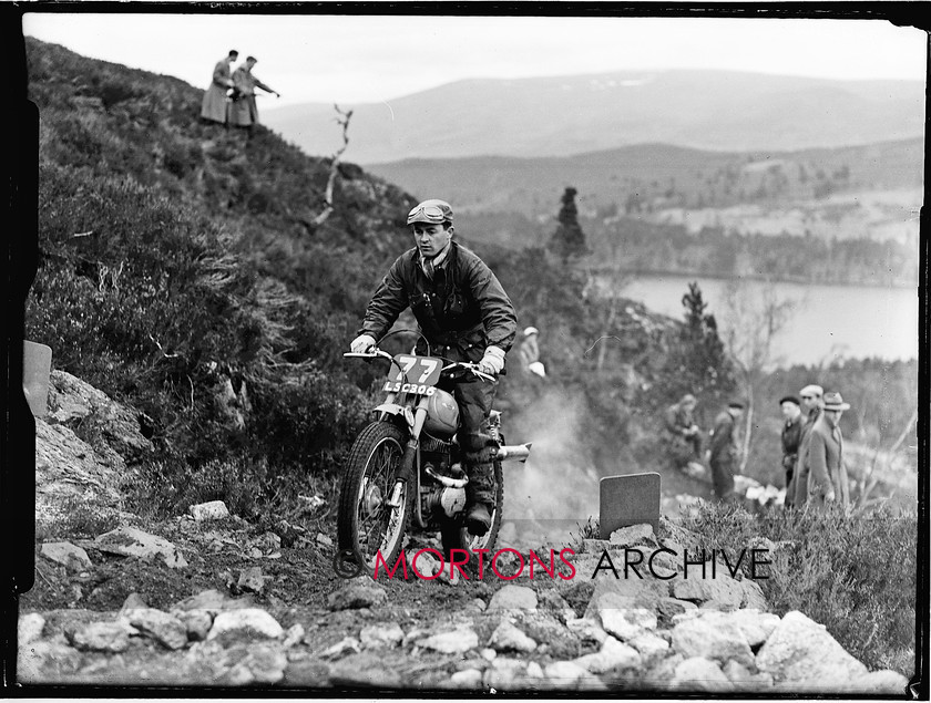 Scot 6 day 56  011 
 Scottish Six Day Trial 1956 - Gordon Jackson (AJS) 
 Keywords: Classic Issues - Feet up in the 50s, Glass plate, Mortons Archive, Mortons Media Group, Off road