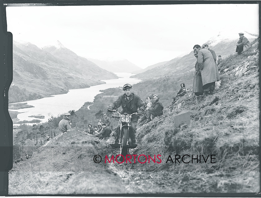 Scot 6 day 54  030 
 Scottish Six Day Trial 1954 - Brian Butt 
 Keywords: Classic Issues - Feet up in the 50s, Glass plate, Mortons Archive, Mortons Media Group, Off road
