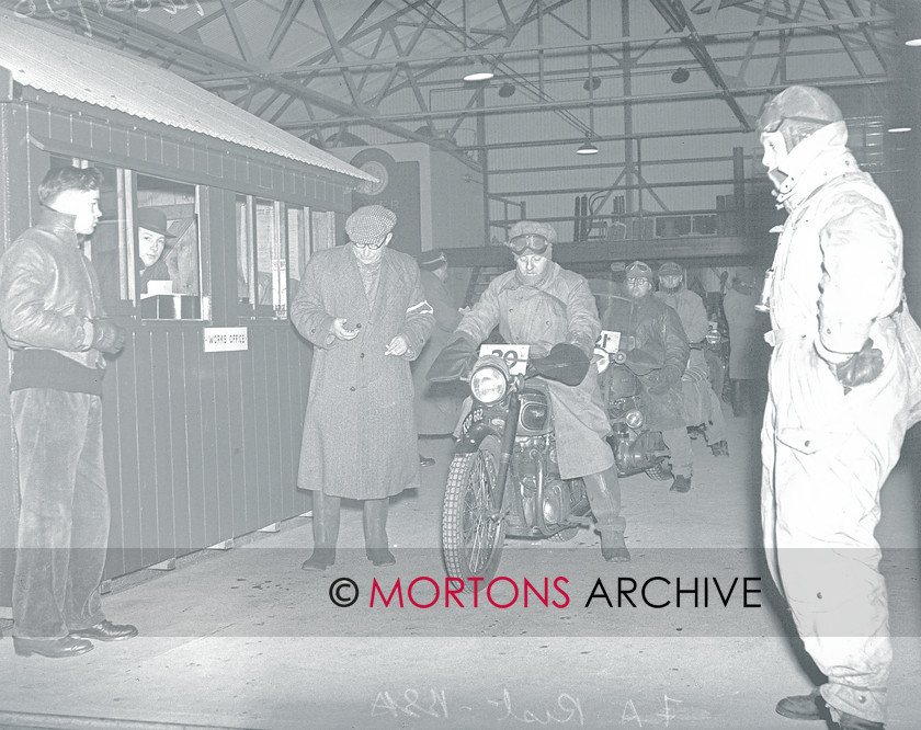 straight from plate 20 
 Check point. 
 Keywords: 1950 Exeter Trial, Action, Mortons Archive, Mortons Media Group, Straight from the plate, The Classic MotorCycle