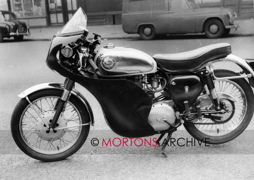 Goldie 16 
 A Goldie accessorised with a racy fairing, in 1962. 
 Keywords: BSA, Gold Star, Mortons Archive, Mortons Media Group