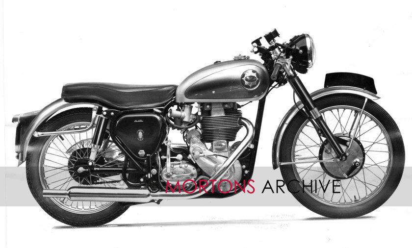 Goldie 07 
 First of the big fin engines, this a 1954 CB32. 
 Keywords: BSA, Gold Star, Mortons Archive, Mortons Media Group