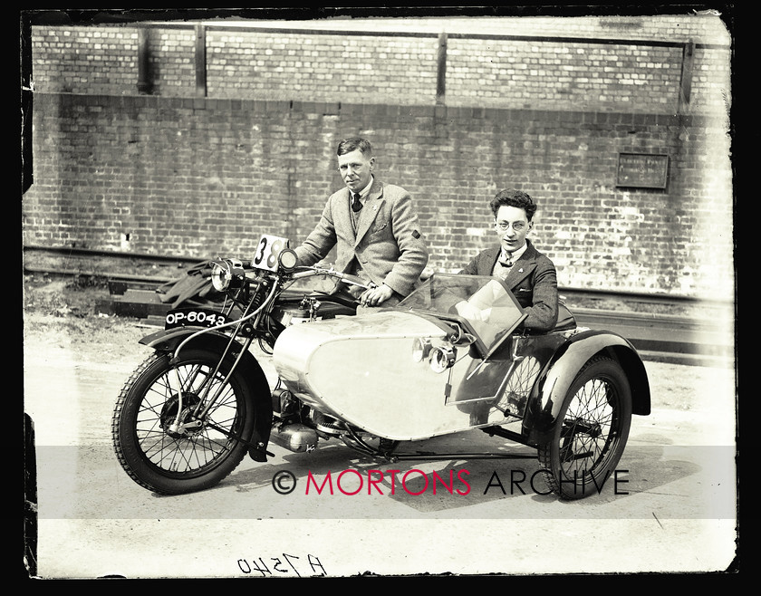 045 SFTP 06 
 ACU's Six Day Stock Machine Trial - 1927 - Another top award winner, Harold Ussell, 770cc BSA outfit. 
 Keywords: Glass Plates, Mortons Archive, Mortons Media Group Ltd, November, Straight from the plate
