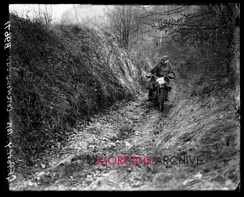 B9671 
 1933 Cotswold Cup Trial. George Povey (BSA) impressed, but was forced out when he 'pulled a tyre'. 
 Keywords: 1933, B9671, cotswold, cotswold cup trial, glass plate, Mortons Archive, Mortons Media, Straight from the plate, The Classic Motorcycle, trial