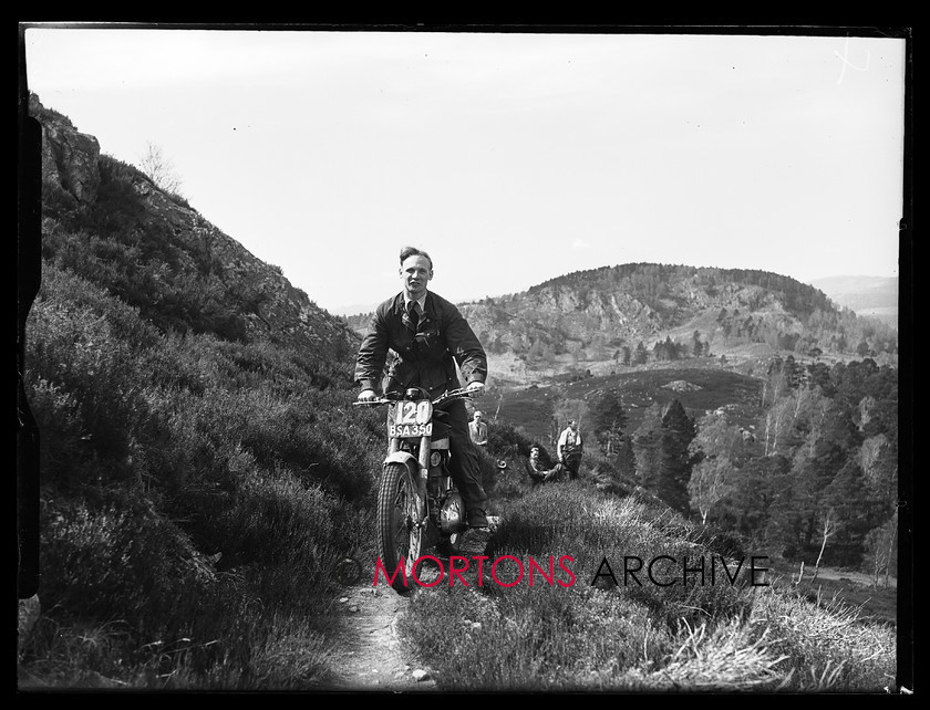 15199-09 
 1953 Scottish Six Days Trial (SSDT). David Tye (350cc BSA) gained a special first class award. 
 Keywords: 15199-01, 1953, 6 day trial, glass plate, may 1953, Mortons Archive, Mortons Media, scottish, Straight from the plate, The Classic Motorcycle, trial, 15199-02, 15199-03, 15199-04, 15199-05, 15199-06, 15199-07, 15199-08, 15199-09, 15199-10, 15199-11, 15199-12, 15199-13