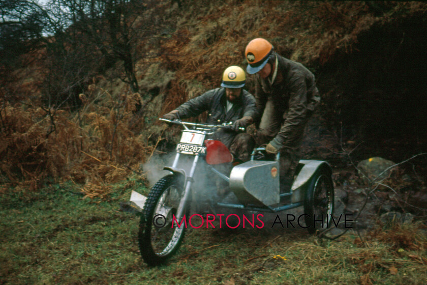 EU-Trial-19680021 
 Alan Morewood and passenger on a 650 Metisse 
 Keywords: 1971 Northern Experts Trial, Mortons Archive, Mortons Media Group, Nick Nicholls, Off road