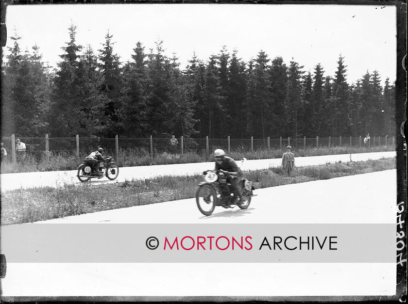 B4304 
 1930 German Grand Prix. Nurburgring. 
 Keywords: 1930, B4304, german, german grand prix, germany, glass plate, grand prix, Mortons Archive, Mortons Media Group Ltd, nurburgring, racing, Straight from the plate, The Classic Motorcycle