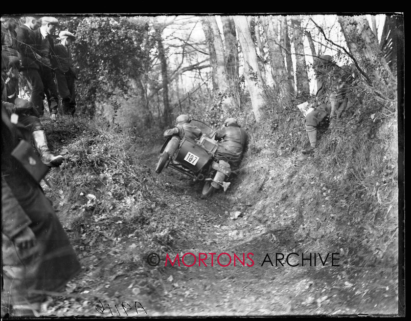 062 SFTP A9116 
 Whoah there! TJ Ross is saved by the bank, as the 990cc Matchless picks up it sidecar wheel, despite the passenger's best efforts. 
 Keywords: 1928, 2012, Mortons Archive, Mortons Media Group, September, Southern Trial, Straight from the plate, The Classic MotorCycle