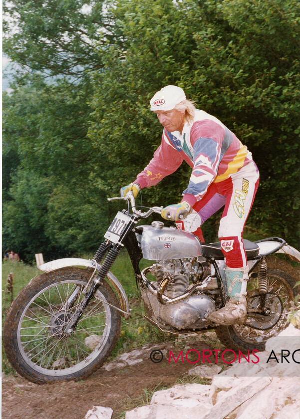 NNC-T-A00075 
 NNC T A 075 - Bonanza Trial July 1994, Mick Andrews riding Alan Rowe's 500cc Triumph 
 Keywords: Mortons Archive, Mortons Media Group Ltd, Nick Nicholls, Trials