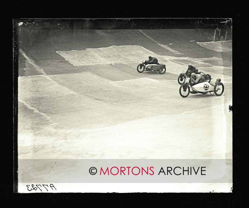 062 SFTP 12 
 Thrills, spills and new world records Brooklands, 1927. 
 Keywords: 2014, Glass plates, July, Mortons Archive, Mortons Media Group Ltd, Straight from the plate, The Classic MotorCycle