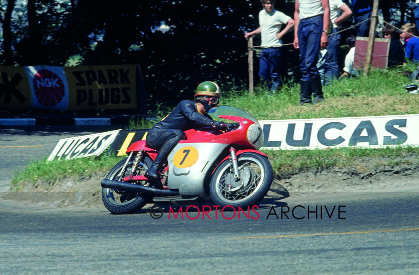 Agostini-026 
 From The Nick Nicholls Collection - Giacomo Agostini 500 MV-3 at Ramsey Hairpin in the 1968 Isle of Mann Senior TT.