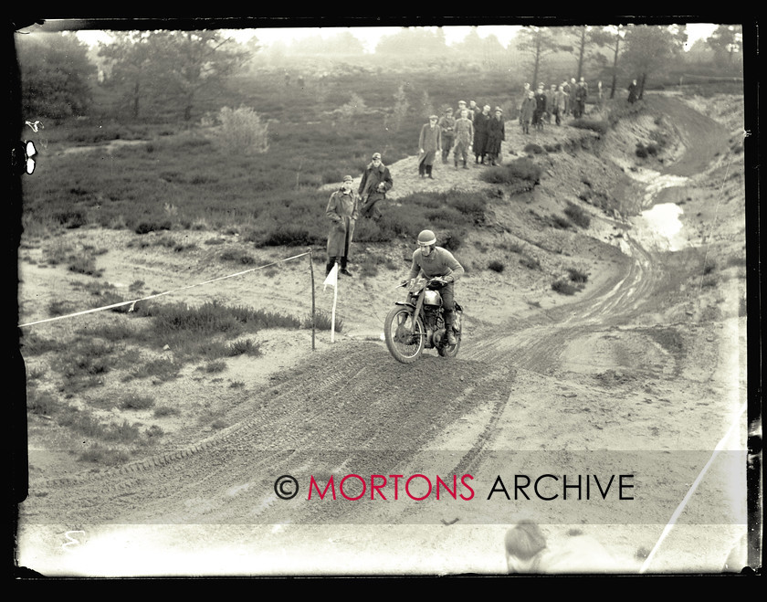 053 SFTP 6 
 The Sunbeam point-to-point 1948 - Jack Stocker lurches round a tight corner with Evans snapping at his heels. 
 Keywords: 2014, December, Glass plates, Mortons Archive, Mortons Media Group Ltd, The Classic MotorCycle
