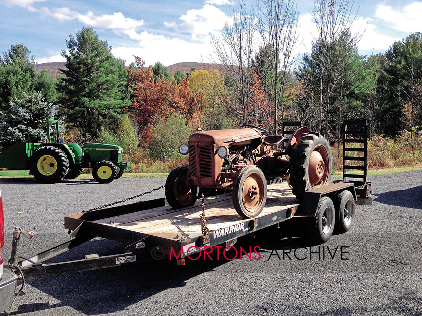 076 PHOTO 18 
 This little Ferguson T0-20 was a victim of Hurricane Irene 
 Keywords: 2015, February, Mortons Archive, Mortons Media Group Ltd, Tractor and Farming Heritage
