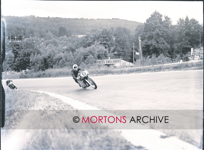 062 SFTP AUG3 
 Before half distance, Reg Armstrong had retired his Gilera four. 
 Keywords: 1954 Belgian 500cc Grand Prix, August 2011, Mortons Archive, Mortons Media Group, Straight from the plate, The Classic MotorCycle