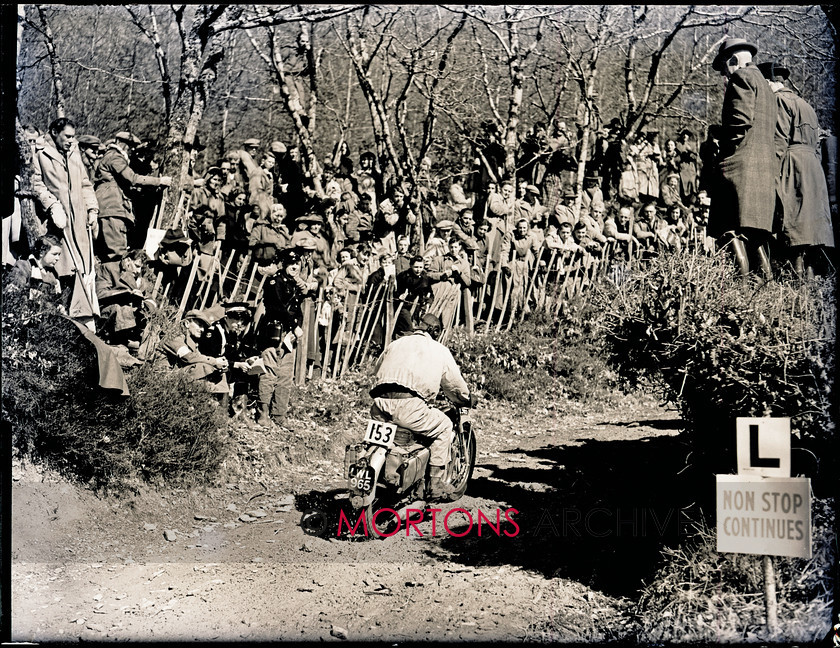 062 lands end 153 15151-2 
 1953 Lands End Trial - R H Peake up on his footrests, aboard a Triumph Tiger 100. 
 Keywords: 2013, February, Glass plate, Mortons Archive, Mortons Media Group, Straight from the plate, The Classic MotorCycle, Trials
