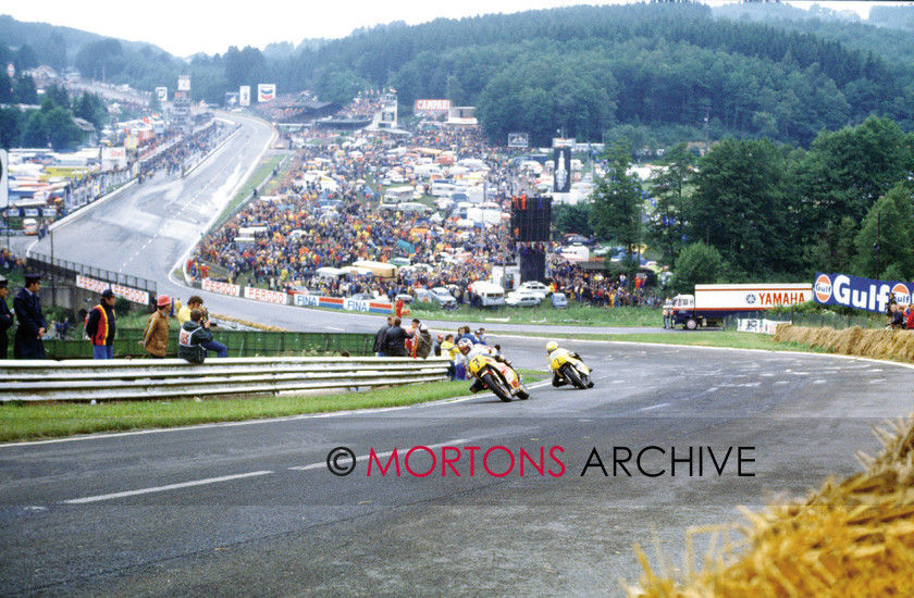 078 Brownies Beat 001 
 1979 Belgian Grand Prix - Barry Sheene and Kenny Roberts do battle. 
 Keywords: 2012, Classic Racer, July August, Mortons Archive, Mortons Media Group