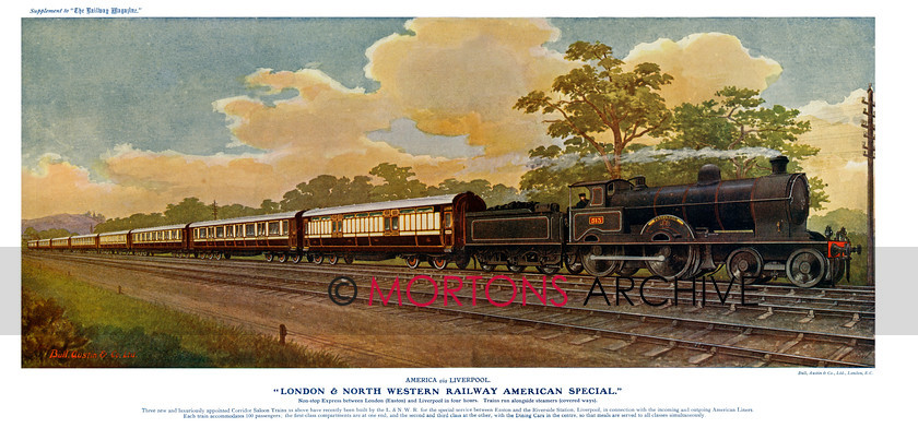 LNWR American Special Pull Out 
 LNWR Canadian Special 1907/08 
 Keywords: Mortons Archive, Mortons Media Group Ltd, Railway Magazine Archive