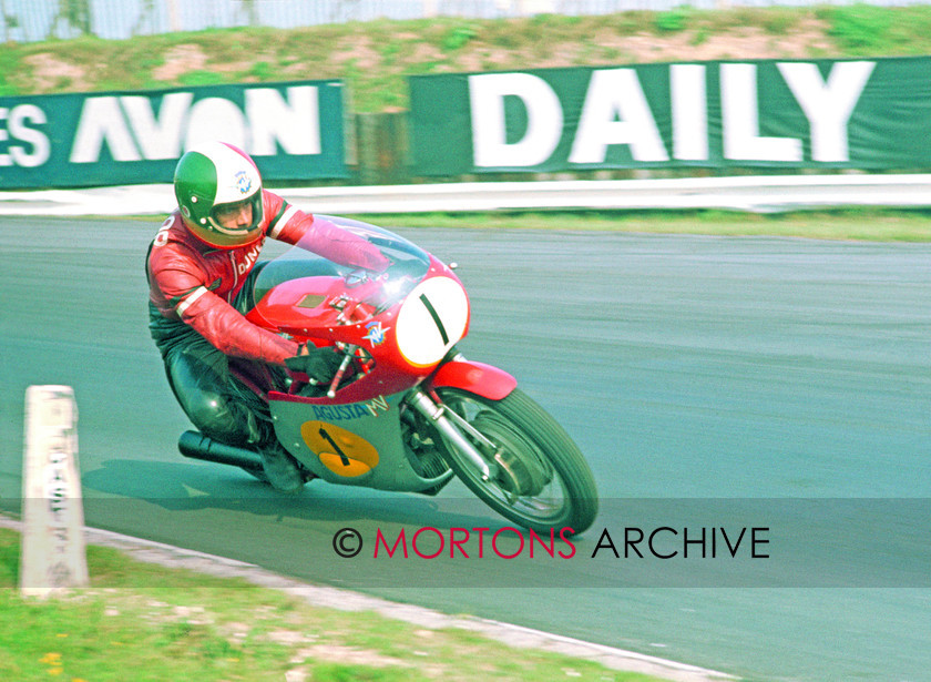 Agostini Colour 1970 003 
 Giacomo Agostini (500cc MV) Brands Hatch 
 Keywords: Lewis Leathers, Mortons Archive, Mortons Media Group Ltd