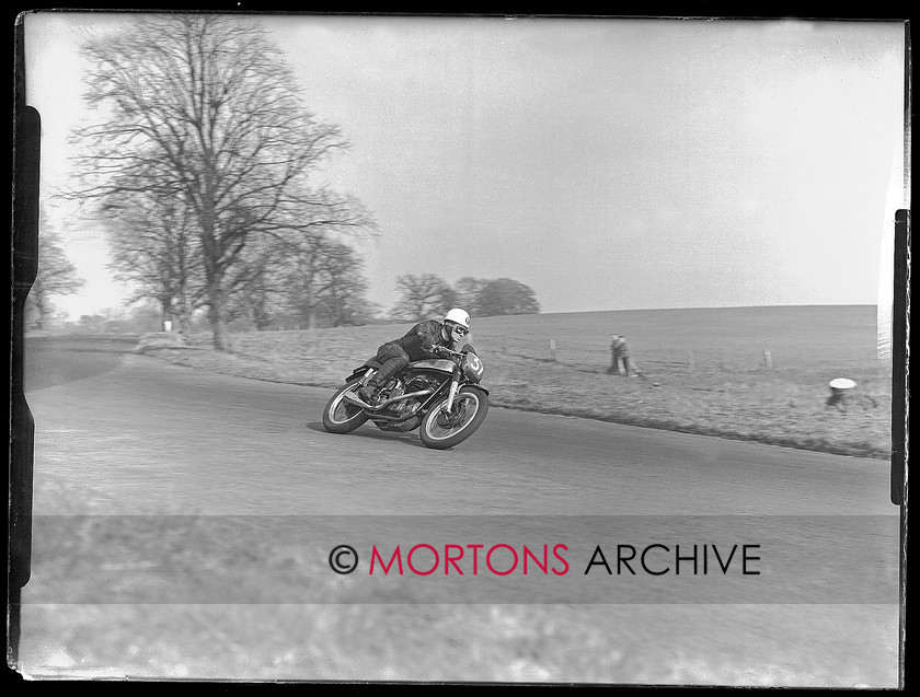 WD599551@TCM FT PLATE 023 
 Man of the meeting, Bob McIntyre was invincible on the Joe Potts' Nortons. 
 Keywords: 1956 Oulton Park, 2010, Mortons Archive, Mortons Media Group, November, Straight from the plate, The Classic MotorCycle