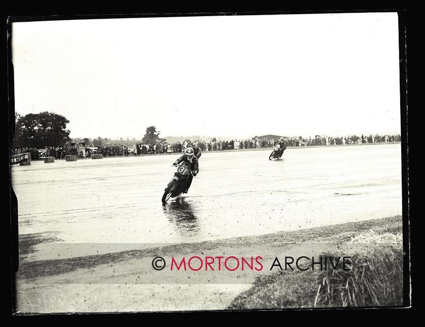 053 SFTP 1951 Thruxton A12 
 Wet day at Thruxton, August 1951 
 Keywords: 2014, April, Glass Plates, Mortons Archive, Mortons Media Group Ltd, Straight from the plate, The Classic MotorCycle, Thruxton