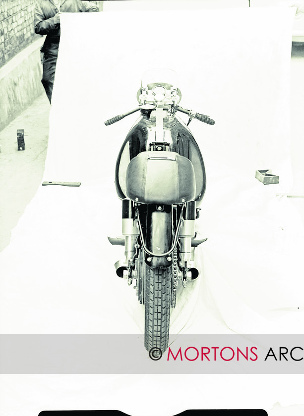 053 SFTP 07 
 'Jampot' rear suspension units were common to both machines 
 Keywords: AJS, Glass Plates, March, Mortons Archive, Mortons Media Group Ltd, Straight from the plate, The Classic MotorCycle