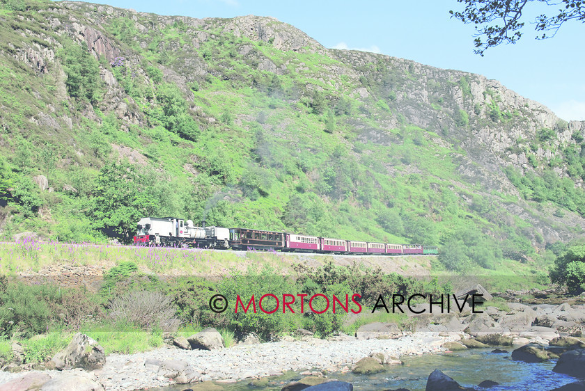 Aberglaslyn 
 South African Railways NGG16 2-6-2+2-6-2 Garratt No 87 heads a northbound Welsh Highland service up the Aberglaslyn Pass. 
 Keywords: Heritage Railway, Mortons Archive, Mortons Media Group