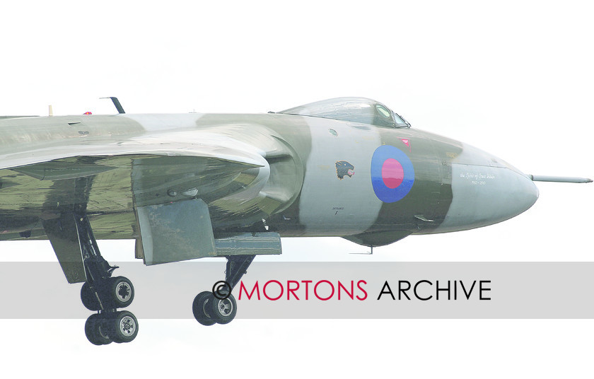 Display 3 
 Just after take-off the Vulcan's undercarriage begins to retract. 
 Keywords: Aviation Classics, Issue 7 Vulcan, Mortons Archive, Mortons Media Group